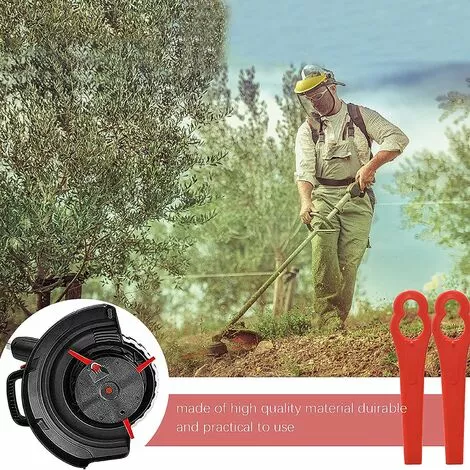 Lames En Plastique De Rechange,100 Pièces Lames De Coupe En Plastique Lame De Tondeuse En Plastique Débroussailleuse à Couteau En Plastique, Pour Jardin Et Pelouse Coupe Bordures,Starlight 6 Lames En Plastique De Rechange,100 Pièces Lames De Coupe En Plastique Lame De Tondeuse En Plastique Débroussailleuse à Couteau En Plastique, Pour Jardin Et Pelouse Coupe Bordures,Starlight – Image 4