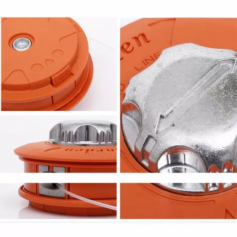 Tête De Coupe M10 X 1,25 à Gauche Avec Pointe Automatique - Tête De Débroussailleuse à Double Fil - Bobine De Fil En Nylon Pour Débroussailleuse à Essence,Starlight 5 Tête De Coupe M10 X 1,25 à Gauche Avec Pointe Automatique - Tête De Débroussailleuse à Double Fil - Bobine De Fil En Nylon Pour Débroussailleuse à Essence,Starlight – Image 3