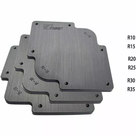 Lot De 3 Gabarits De Gabarit D'angle Pour Routeur/débroussailleuse, R10 X R15, R20 X R25 Et R30 X R35 -Macaron 4 Lot De 3 Gabarits De Gabarit D'angle Pour Routeur/débroussailleuse, R10 X R15, R20 X R25 Et R30 X R35 -Macaron – Image 2