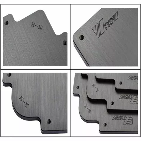 Lot De 3 Gabarits De Gabarit D'angle Pour Routeur/débroussailleuse, R10 X R15, R20 X R25 Et R30 X R35 -Macaron 5 Lot De 3 Gabarits De Gabarit D'angle Pour Routeur/débroussailleuse, R10 X R15, R20 X R25 Et R30 X R35 -Macaron – Image 3