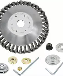 DECKON Coupe-herbe Débroussailleuse De 200 Mm De Diamètre Brosse Métallique Débroussailleuse Peut éliminer Efficacement Les Mauvaises Herbes Et Avec Adaptateurs 4 Pièces 7 DECKON Coupe-herbe Débroussailleuse De 200 Mm De Diamètre Brosse Métallique Débroussailleuse Peut éliminer Efficacement Les Mauvaises Herbes Et Avec Adaptateurs 4 Pièces -Débroussailleuse Soldes Magasin 54830258 2