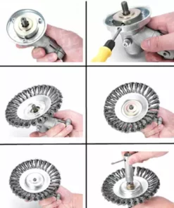 DECKON Coupe-herbe Débroussailleuse De 200 Mm De Diamètre Brosse Métallique Débroussailleuse Peut éliminer Efficacement Les Mauvaises Herbes Et Avec Adaptateurs 4 Pièces 8 DECKON Coupe-herbe Débroussailleuse De 200 Mm De Diamètre Brosse Métallique Débroussailleuse Peut éliminer Efficacement Les Mauvaises Herbes Et Avec Adaptateurs 4 Pièces -Débroussailleuse Soldes Magasin 54830258 3