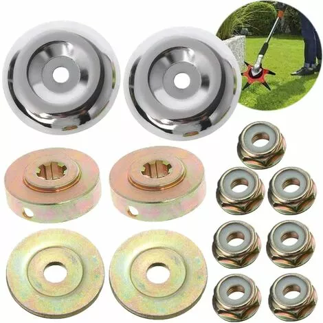 ZHUOXUAN 8PCS Tête De Débroussailleuse Universelle Accessoires Avec 5PCS Ecrous De Fixation Tête De Coupe Bordure Pour Débroussailleuse Stihl 3 ZHUOXUAN 8PCS Tête De Débroussailleuse Universelle Accessoires Avec 5PCS Ecrous De Fixation Tête De Coupe Bordure Pour Débroussailleuse Stihl