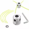 REGALOS Tête De Débroussailleuse Universelle Aluminium Fils Tête Coupe-bordure Tête Double Fil Bobine Tête Fil Nylon Pour Tondeuse, 1 Têtes De Fil + 4 Fils -Débroussailleuse Soldes Magasin 54959948 1