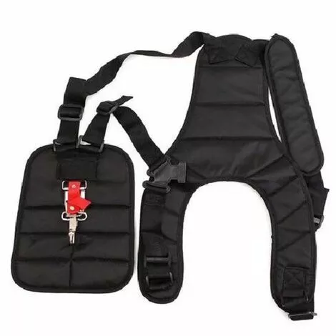 THSINDE Harnais à Double Bandoulière Épaule Rembourrée Boutonnage Sécurité Pour Débroussailleuse Tondeuse Sangle De Tondeuse à Chevrons-mi-long Noir 3 THSINDE Harnais à Double Bandoulière Épaule Rembourrée Boutonnage Sécurité Pour Débroussailleuse Tondeuse Sangle De Tondeuse à Chevrons-mi-long Noir