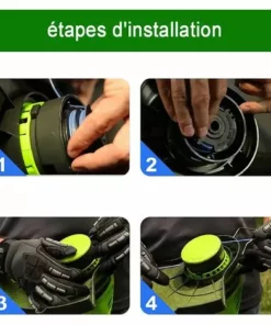 SUPERMARKET Bobines De Rechange Pour Débroussailleuse Sans Fil Parkside PRTA 20-Li C3 IAN351753,Lot De 4,Superma,noir 11 SUPERMARKET Bobines De Rechange Pour Débroussailleuse Sans Fil Parkside PRTA 20-Li C3 IAN351753,Lot De 4,Superma,noir -Débroussailleuse Soldes Magasin 55568279 5