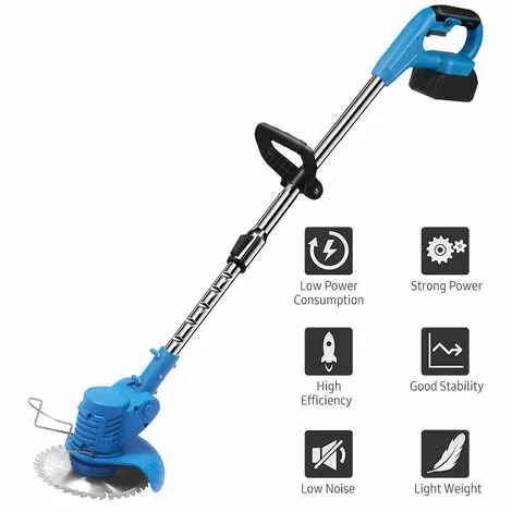 ASUPERMALL 21V 1500mAh Tondeuse à Gazon Sans Fil à Main Télescopique, Coupe-herbe Multifonction Au Lithium, Débroussailleuse électrique, Avec Lame En Plastique, Lame De Scie Circulaire, 2 Batteries - 2 Batteries 4 ASUPERMALL 21V 1500mAh Tondeuse à Gazon Sans Fil à Main Télescopique, Coupe-herbe Multifonction Au Lithium, Débroussailleuse électrique, Avec Lame En Plastique, Lame De Scie Circulaire, 2 Batteries - 2 Batteries – Image 2