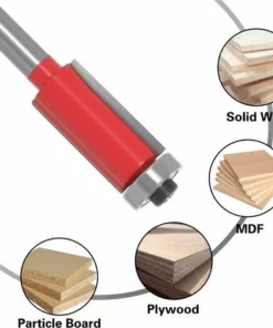 DONTODENT Fraises à Défoncer Droites, Couteau à Bois, Gravure Fraise à Bois Pour La Coupe Du Bois - Couteau De Coupe 6*3/8 -Débroussailleuse Soldes Magasin 56132239 2