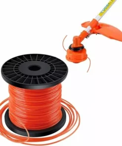 DECKON Forever Speed Fil Pour Débroussailleuses Tenseur De Corde Pour Fil D'herbe 5 Tranches De Fil Diamètre 2,4 Mm X 100 Mètres - Orange Rouge -Débroussailleuse Soldes Magasin 56198286 3