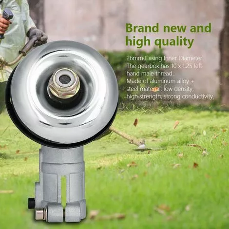 CATHERINE 1pc Débroussailleuse Tondeuse Remplacer Tête De Boîte De Vitesses Tête De Boîte De Vitesses Rouge 26mm Diamètre 7 Dents (Argent) 4 CATHERINE 1pc Débroussailleuse Tondeuse Remplacer Tête De Boîte De Vitesses Tête De Boîte De Vitesses Rouge 26mm Diamètre 7 Dents (Argent) – Image 2