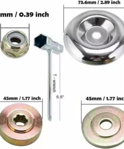 GUAZHUNIFR 9 Pièces Kit Ecrou Tete Debroussailleuse,Lame En Métal De Vitesses Universelle De Tondeuse,Débroussailleuse En Métal Accessoires,Pour Sylviculture Débroussailleuse Jardin Tondeuse à Gazon.Gu.B/bon -Débroussailleuse Soldes Magasin 56812325 5