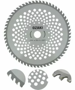 OUTDOOR POWER SPORT Lame Débroussailleuse 60 DENTS POINTES CARBURE - Ø 255 Mm, Alésage 25,4 Mm, épaisseur 1,4 Mm - UNIVERSELLE -Débroussailleuse Soldes Magasin 56994521 4