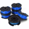 HKLFFJA 6 Paquets Bobine De Rechange Pour Coupe-bordure De Ligne 0,065 Pouce Pour Ryobi 18v 24v 40v, Compatible Avec Ryobi One + AC14RL3A, Coupe-fil Sans Fil Line 11ft, 8 Bobines + 2 Capuchons De Coupe -Débroussailleuse Soldes Magasin 57020363 1