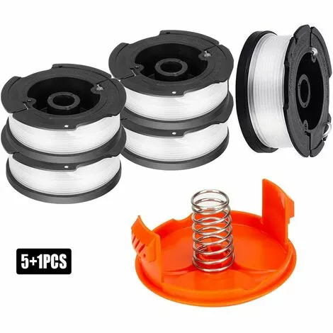 HKLFFJA Liuer 6PCS Bobine De Remplacement à Alimentation Automatique, Compris 5 Paquets Bobines De Remplacement Et 1 Paquet Capuchon Compatible Avec Black Et Decker Af-100(1.65mm*45m) 3 HKLFFJA Liuer 6PCS Bobine De Remplacement à Alimentation Automatique, Compris 5 Paquets Bobines De Remplacement Et 1 Paquet Capuchon Compatible Avec Black Et Decker Af-100(1.65mm*45m)