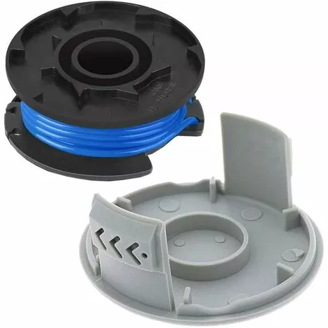 HKLFFJA Bobine De Fil De Rechange Pour Débroussailleuse Ryobi One+ AC14RL3A 18 V, 24 V, 40 V, Bobine De Rechange Pour Coupe-bordure De Ligne 1.65 Mm, 11ft Pour Débroussailleuse (6 Bobines + 2 Bouchons) 4 HKLFFJA Bobine De Fil De Rechange Pour Débroussailleuse Ryobi One+ AC14RL3A 18 V, 24 V, 40 V, Bobine De Rechange Pour Coupe-bordure De Ligne 1.65 Mm, 11ft Pour Débroussailleuse (6 Bobines + 2 Bouchons) – Image 2
