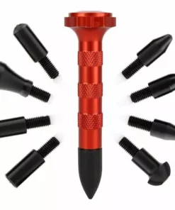 QERSTA Robinet à Enduire Outil Réparation Paintless Dent Hail Retrait Outils W/9 Têtes Pour Automatique Pdr