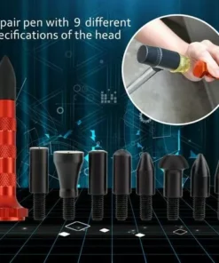 QERSTA Robinet à Enduire Outil Réparation Paintless Dent Hail Retrait Outils W/9 Têtes Pour Automatique Pdr -Débroussailleuse Soldes Magasin 57136433 4