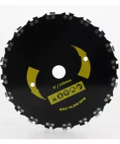 DENUOTOP Tête De Débroussailleuse Tête De Tondeuse à Gazon Pour Tronçonneuse à Disque, Tête De Tondeuse à Gazon En Acier à 20 Dents De 9 Pouces-le Noir 6 DENUOTOP Tête De Débroussailleuse Tête De Tondeuse à Gazon Pour Tronçonneuse à Disque, Tête De Tondeuse à Gazon En Acier à 20 Dents De 9 Pouces-le Noir -Débroussailleuse Soldes Magasin 57588573 2