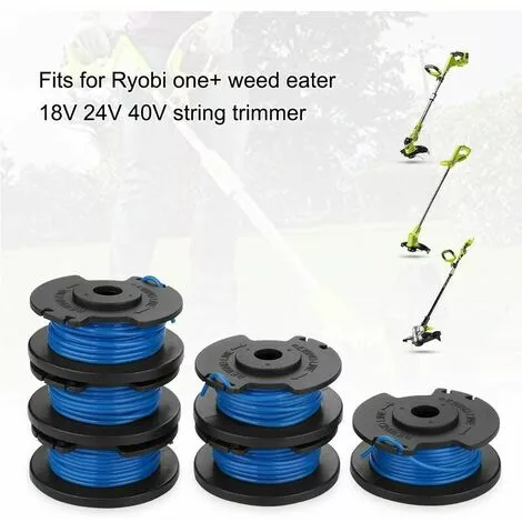 Lot De 6 Bobines De Fil De Rechange Pour Débroussailleuse Sans Fil Ryobi One+ AC14RL3A 18 V, 24 V, 40 V Tête De Débroussailleuse LITZEE 6 Lot De 6 Bobines De Fil De Rechange Pour Débroussailleuse Sans Fil Ryobi One+ AC14RL3A 18 V, 24 V, 40 V Tête De Débroussailleuse LITZEE – Image 4