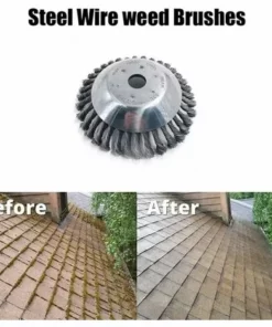 AOUGO Brosse De Débroussailleuse à Gazon, Tête De Coupe Filaire De 15,2 Cm Avec Roue En Fil D'acier Solide, Brosse Ronde En Métal Pour Mauvaises Herbes 10 AOUGO Brosse De Débroussailleuse à Gazon, Tête De Coupe Filaire De 15,2 Cm Avec Roue En Fil D'acier Solide, Brosse Ronde En Métal Pour Mauvaises Herbes -Débroussailleuse Soldes Magasin 58573676 4