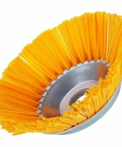 AOUGO Brosse à Mauvaises Herbes En Nylon - Brosse Ronde Universelle Pour Débroussailleuse - Outils De Jardin Durables - 200 Mm X 25,4 Mm