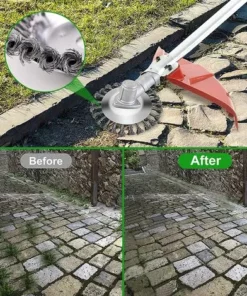 AOUGO Weed Head Brosse à Désherbage En Fil D'acier 6 Pouces Brosse Rotative Disque De Brosse Pour Outils De Pelouse Jardin Agriculture - Remplacement Pour La Tonte -Débroussailleuse Soldes Magasin 58574301 5