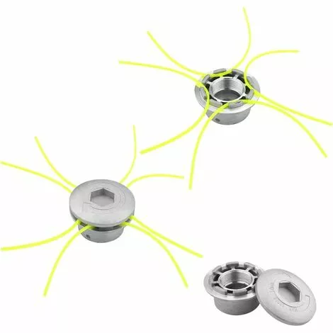AOUGO Tête De Débroussailleuse En Fil D'aluminium, Accessoire De Débroussailleuse Universel Avec 4 Lignes Pour Tondeuse à Gazon, 72 X 44,5 Mm 4 AOUGO Tête De Débroussailleuse En Fil D'aluminium, Accessoire De Débroussailleuse Universel Avec 4 Lignes Pour Tondeuse à Gazon, 72 X 44,5 Mm – Image 2
