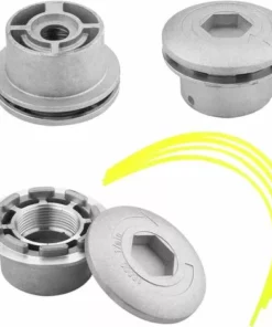 AOUGO Tête De Débroussailleuse En Fil D'aluminium, Accessoire De Débroussailleuse Universel Avec 4 Lignes Pour Tondeuse à Gazon, 72 X 44,5 Mm 10 AOUGO Tête De Débroussailleuse En Fil D'aluminium, Accessoire De Débroussailleuse Universel Avec 4 Lignes Pour Tondeuse à Gazon, 72 X 44,5 Mm -Débroussailleuse Soldes Magasin 58576013 4