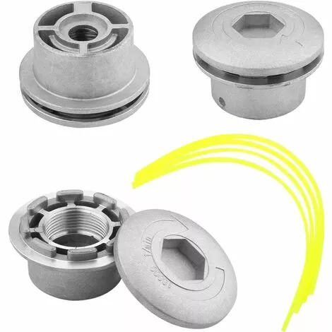AOUGO Tête De Débroussailleuse En Fil D'aluminium, Accessoire De Débroussailleuse Universel Avec 4 Lignes Pour Tondeuse à Gazon, 72 X 44,5 Mm 6 AOUGO Tête De Débroussailleuse En Fil D'aluminium, Accessoire De Débroussailleuse Universel Avec 4 Lignes Pour Tondeuse à Gazon, 72 X 44,5 Mm – Image 4