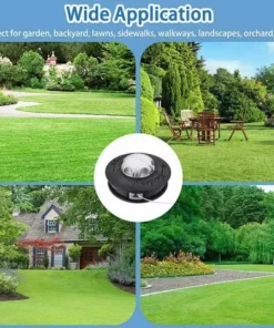 DKSFJKL Tete Debroussailleuse, Tete De Debroussailleuse Universelle, Brosse Ronde Pour Brosses De Désherbage Pour Jardin Cour Agricole M10x1.25LH Noir -Débroussailleuse Soldes Magasin 59158698 4