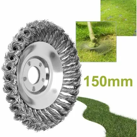 DECKON Miotlsy Tête De Coupe Conique En Fil Métallique Noué Pour Tondeuse à Gazon, Bac De Désherbage Pour Débroussailleuse 8 Pouces 4 DECKON Miotlsy Tête De Coupe Conique En Fil Métallique Noué Pour Tondeuse à Gazon, Bac De Désherbage Pour Débroussailleuse 8 Pouces – Image 2