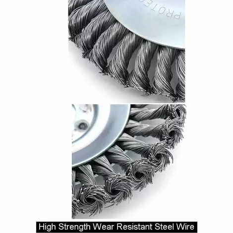 CATHERINE Tête De Désherbage Fil D'acier, 6/8 Pouce Brosse Rotative Disque De Pinceau à Roue Pour Outils De Pelouse Jardin Agriculture - Trou Intérieur 25.4mm (6 Pouce) 4 CATHERINE Tête De Désherbage Fil D'acier, 6/8 Pouce Brosse Rotative Disque De Pinceau à Roue Pour Outils De Pelouse Jardin Agriculture - Trou Intérieur 25.4mm (6 Pouce) – Image 2