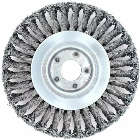 CATHERINE Tête De Désherbage Fil D'acier, 6/8 Pouce Brosse Rotative Disque De Pinceau à Roue Pour Outils De Pelouse Jardin Agriculture - Trou Intérieur 25.4mm (6 Pouce) 5 CATHERINE Tête De Désherbage Fil D'acier, 6/8 Pouce Brosse Rotative Disque De Pinceau à Roue Pour Outils De Pelouse Jardin Agriculture - Trou Intérieur 25.4mm (6 Pouce) – Image 3
