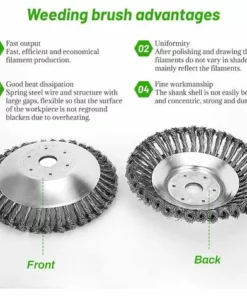 LONGZIMING Brosse De Débroussailleuse, Tête Brosse Désherbage, Brosse à Mauvaises Herbes Pour Débroussailleuse, Brosse De Désherbage Fil D'acier, Environ 6 Pouces, Accessoires De Tondeuse à Gazon 9 LONGZIMING Brosse De Débroussailleuse, Tête Brosse Désherbage, Brosse à Mauvaises Herbes Pour Débroussailleuse, Brosse De Désherbage Fil D'acier, Environ 6 Pouces, Accessoires De Tondeuse à Gazon -Débroussailleuse Soldes Magasin 59484167 3
