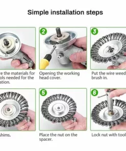 LONGZIMING Brosse De Débroussailleuse, Tête Brosse Désherbage, Brosse à Mauvaises Herbes Pour Débroussailleuse, Brosse De Désherbage Fil D'acier, Environ 6 Pouces, Accessoires De Tondeuse à Gazon 11 LONGZIMING Brosse De Débroussailleuse, Tête Brosse Désherbage, Brosse à Mauvaises Herbes Pour Débroussailleuse, Brosse De Désherbage Fil D'acier, Environ 6 Pouces, Accessoires De Tondeuse à Gazon -Débroussailleuse Soldes Magasin 59484167 5