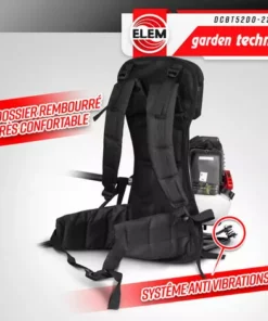 ELEM GARDEN TECHNIC Débroussailleuse Thermique Dorsale 52CC - Lame + Fils - Elem Garden 10 ELEM GARDEN TECHNIC Débroussailleuse Thermique Dorsale 52CC - Lame + Fils - Elem Garden -Débroussailleuse Soldes Magasin 59670941 4
