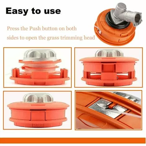 FLYME Bobine Fil Tete Debroussailleuse Universelle M10 X 1,25 Filetage à Gauche Pièces De Rechange Coupe Bordure (M10 X 1,25) 6 FLYME Bobine Fil Tete Debroussailleuse Universelle M10 X 1,25 Filetage à Gauche Pièces De Rechange Coupe Bordure (M10 X 1,25) – Image 4