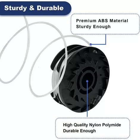 DKSFJKL Lot De 4 Bobines De Rechange Pour Débroussailleuse Sans Fil Parkside PRTA 20-Li C3 IAN351753 5 DKSFJKL Lot De 4 Bobines De Rechange Pour Débroussailleuse Sans Fil Parkside PRTA 20-Li C3 IAN351753 – Image 3