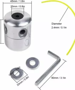 LangRay Tête De Ligne En Aluminium Tête De Tondeuse Tête De Tondeuse à Gazon Bobine Ligne En Nylon Pour Kit De Coupe-Herbe Débroussailleuse à Essence Avec 1 Tête De Ligne + 8 Lignes 10 LangRay Tête De Ligne En Aluminium Tête De Tondeuse Tête De Tondeuse à Gazon Bobine Ligne En Nylon Pour Kit De Coupe-Herbe Débroussailleuse à Essence Avec 1 Tête De Ligne + 8 Lignes -Débroussailleuse Soldes Magasin 59916713 4