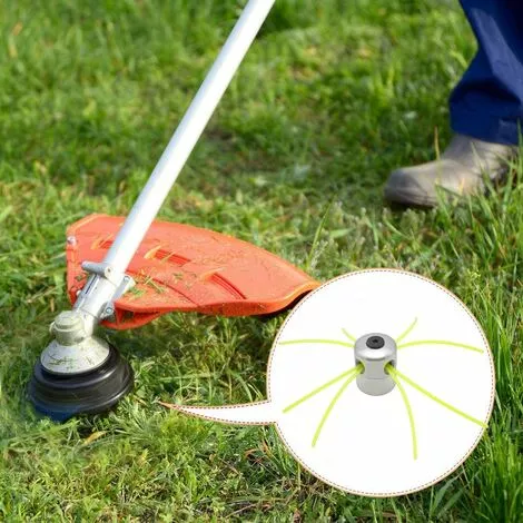 LangRay Tête De Ligne En Aluminium Tête De Tondeuse Tête De Tondeuse à Gazon Bobine Ligne En Nylon Pour Kit De Coupe-Herbe Débroussailleuse à Essence Avec 1 Tête De Ligne + 8 Lignes 7 LangRay Tête De Ligne En Aluminium Tête De Tondeuse Tête De Tondeuse à Gazon Bobine Ligne En Nylon Pour Kit De Coupe-Herbe Débroussailleuse à Essence Avec 1 Tête De Ligne + 8 Lignes – Image 5