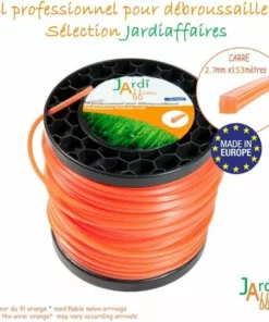 JARDIAFFAIRES Bobine De Fil Professionnel Pour Débroussailleuse Carré 2.7mm X 153 Mètres 7 JARDIAFFAIRES Bobine De Fil Professionnel Pour Débroussailleuse Carré 2.7mm X 153 Mètres -Débroussailleuse Soldes Magasin 59988421 3
