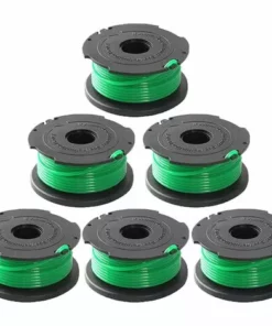 DENUOTOP Fil Ligne De Bobine D'alimentation Automatique De Remplacement Pour Coupe-bordure SF-080 De 20 Pieds 0,080 Pouce Compatible Avec Pour Black Et Decker GH3000 LST540 GH3000R SF-080-BKP Coupe-bordure (paquet De 6)