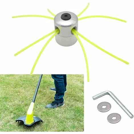 MINKUROW Tête De Ligne En Aluminium Tête De Tondeuse Tête De Tondeuse à Gazon Bobine Ligne En Nylon Pour Kit De Coupe-Herbe Débroussailleuse à Essence Avec 1 Tête De Ligne + 8 Lignes 4 MINKUROW Tête De Ligne En Aluminium Tête De Tondeuse Tête De Tondeuse à Gazon Bobine Ligne En Nylon Pour Kit De Coupe-Herbe Débroussailleuse à Essence Avec 1 Tête De Ligne + 8 Lignes – Image 2