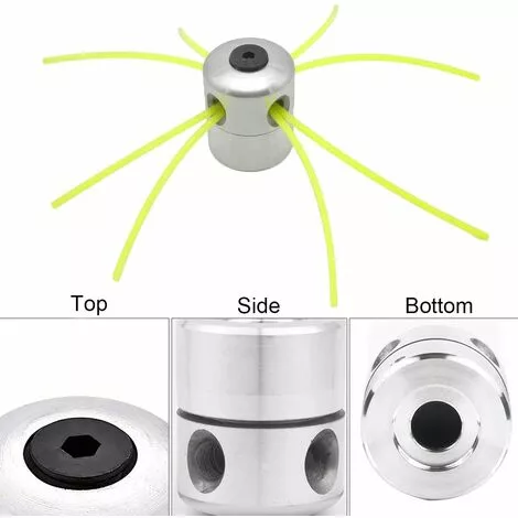 MINKUROW Tête De Ligne En Aluminium Tête De Tondeuse Tête De Tondeuse à Gazon Bobine Ligne En Nylon Pour Kit De Coupe-Herbe Débroussailleuse à Essence Avec 1 Tête De Ligne + 8 Lignes 5 MINKUROW Tête De Ligne En Aluminium Tête De Tondeuse Tête De Tondeuse à Gazon Bobine Ligne En Nylon Pour Kit De Coupe-Herbe Débroussailleuse à Essence Avec 1 Tête De Ligne + 8 Lignes – Image 3