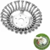 FR-LIFE Brosse De Débroussailleuse à Gazon,BR-Vie 150x25.4mm Brosse à Désherber Ronde Pour éliminer Les Mauvaises Herbes, Tête Brosse Rotative Avec Roue En Fil D'acier Massif Pour Jardin Agriculture(6 Pouce) -Débroussailleuse Soldes Magasin 60186622 1