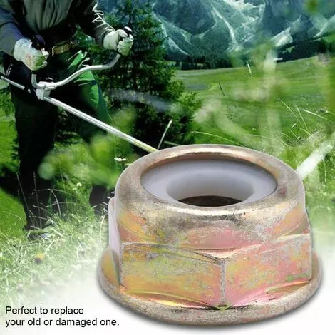 FONTAINEBLEAU Assortiment D’Écrou De Lame, Bride Universel Filetage à Gauche Remplacement Des Écrous De Lame Débroussailleuse Trimmer Accessoires,10 Pièces,Fonepro 6 FONTAINEBLEAU Assortiment D’Écrou De Lame, Bride Universel Filetage à Gauche Remplacement Des Écrous De Lame Débroussailleuse Trimmer Accessoires,10 Pièces,Fonepro – Image 4