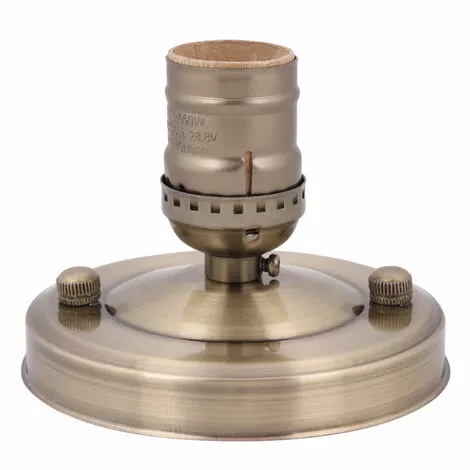 YD E26/E27 Vintage Industriel Plafonnier/applique Murale Support De Base Suspension Ampoule Lampe Douille à Vis Bronze 7 YD E26/E27 Vintage Industriel Plafonnier/applique Murale Support De Base Suspension Ampoule Lampe Douille à Vis Bronze – Image 5
