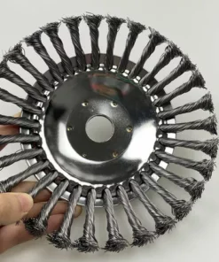 JOORRT Tête De Désherbage Fil D'acier, 6 Pouce Brosse Rotative Disque De Pinceau à Roue - Trou Intérieur 25mm -Débroussailleuse Soldes Magasin 60667817 2