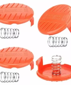 BENOBBY KIDS Capuchon De Bobine, Capuchon De Bobine De Garniture De Capuchon De Bobine 4 Pièces, Accessoire De Débroussailleuse, Capuchon De Bobine Pour Tondeuse à Gazon Black-Decker, Rc-100-P