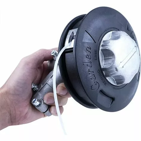 AOUGO Tête De Tondeuse à Gazon – Tête De Coupe Universelle 2 Lignes, Filetage M10, Brosse En Nylon Et Aluminium, Bobine De Tondeuse (noir) 7 AOUGO Tête De Tondeuse à Gazon – Tête De Coupe Universelle 2 Lignes, Filetage M10, Brosse En Nylon Et Aluminium, Bobine De Tondeuse (noir) – Image 5